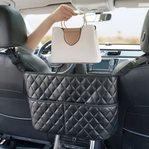 🚗Limited time offer $3.99🚗Large capacity car seat back storage box - durable faux leather storage net bag, storage for car interior accessories-Xkdy™