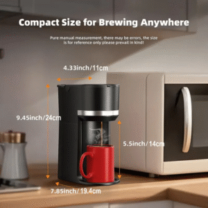 ☕️Limited time offer $4.99☕️Single cup coffee maker for ground coffee - 6-12 oz quick brewer for home brewing-Xkdy™